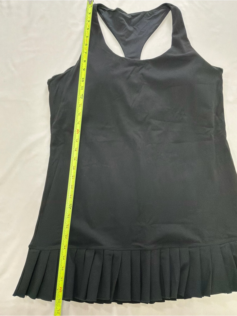 Mono B Black Racerback Midi Dress with Pleated Hem